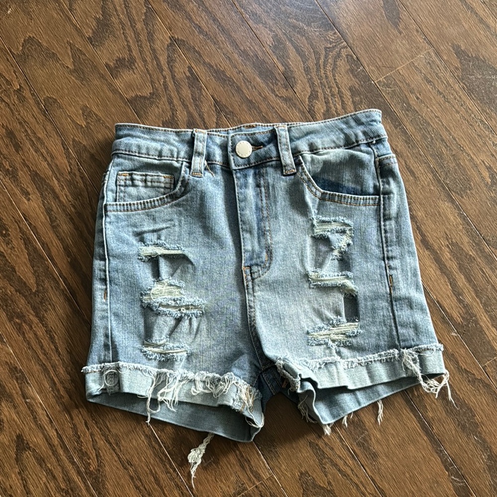 Kids 10-11Y Distressed Denim Shorts NWOT